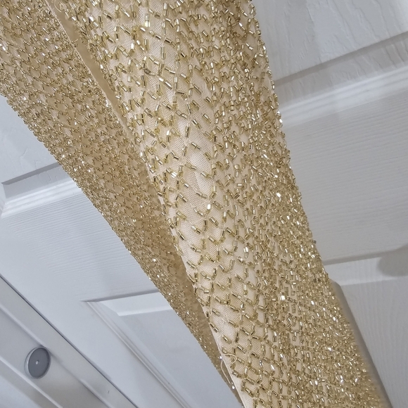 Mac Duggal Beaded Gold Gown - Picture 11 of 12